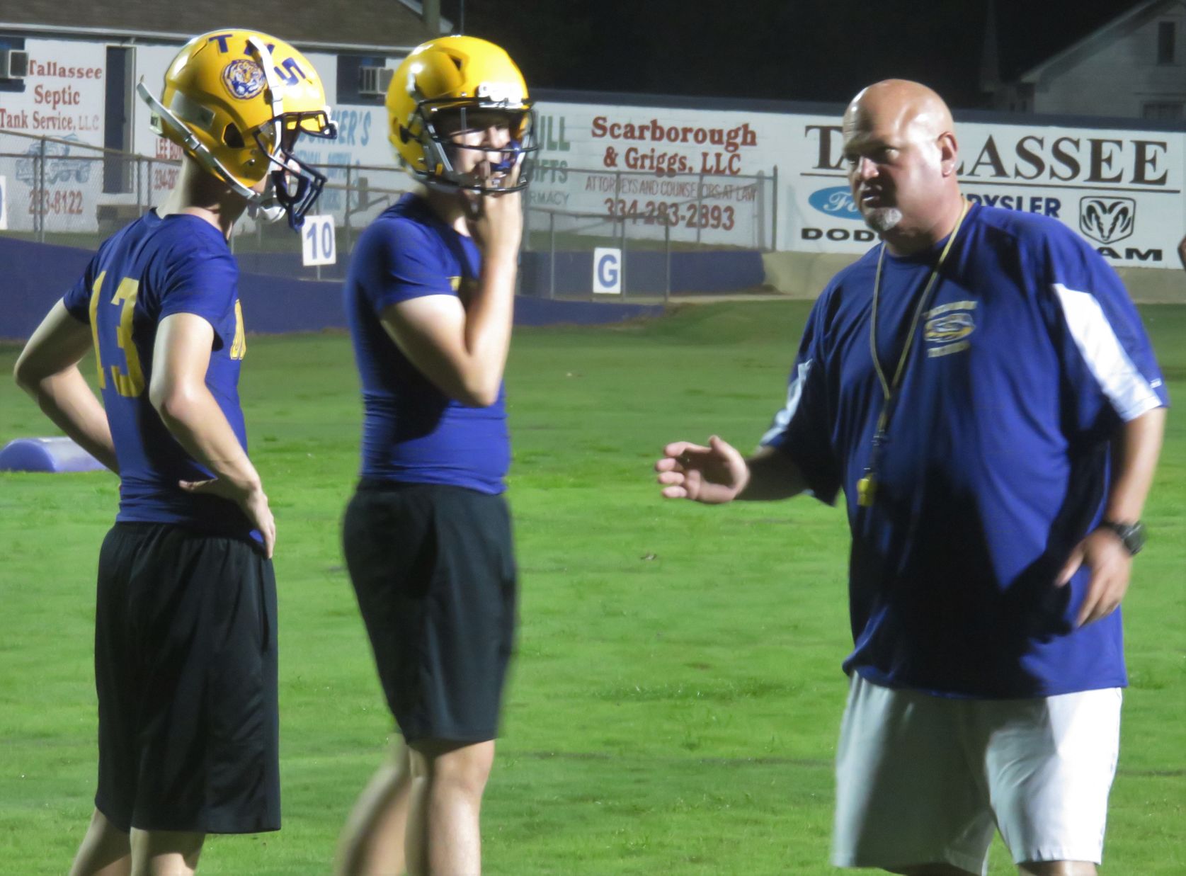 Tallassee football midnight practice